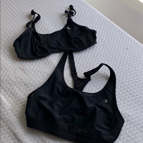 Nike Other - nike and champion sports bra .
